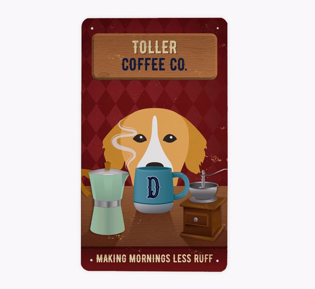 Dog Breed Coffee Co: Personalised {breedFullName} Metal Sign